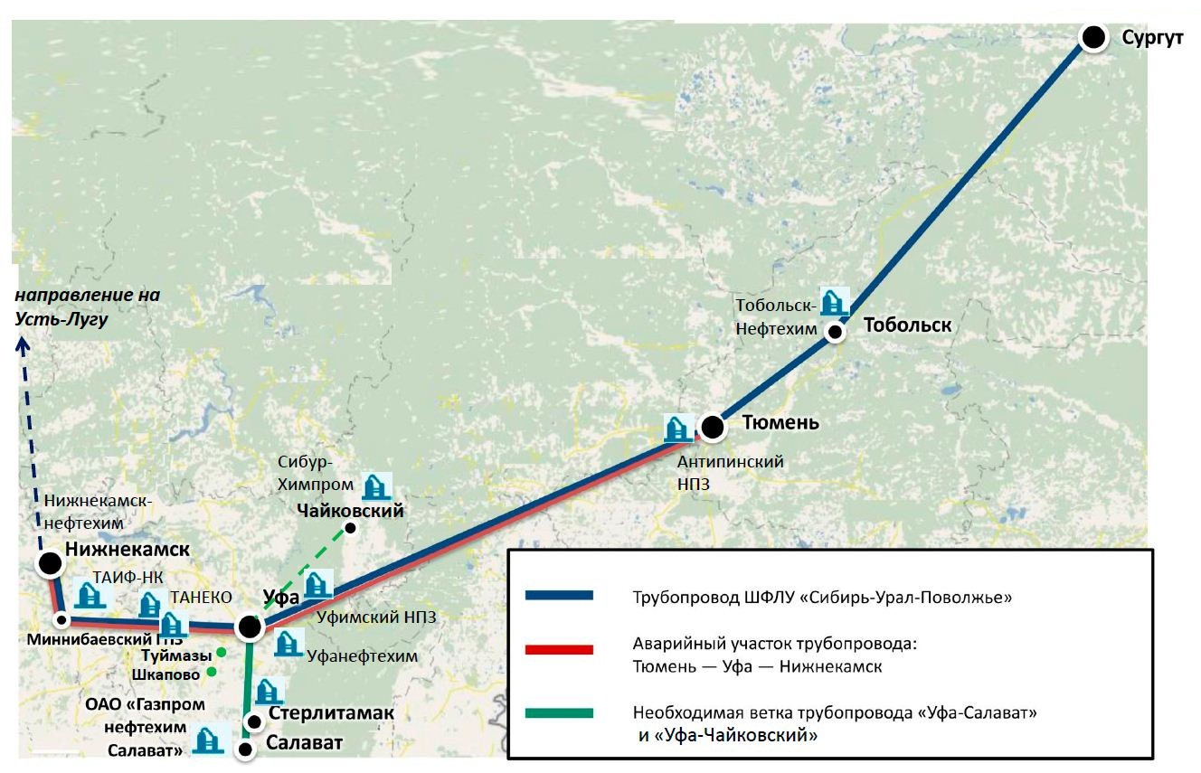 Этиленопровод нижнекамск казань схема